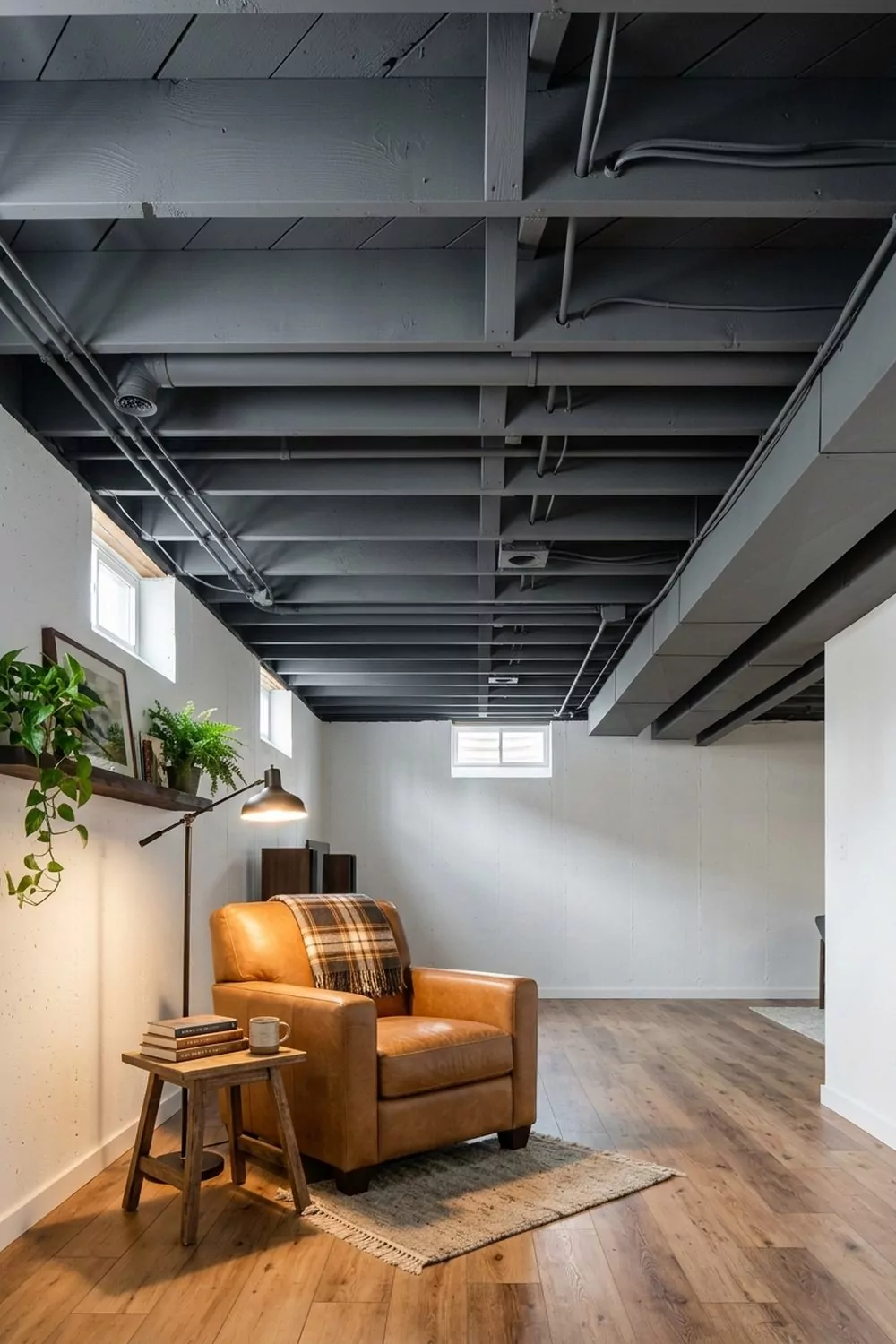 10 Basement Exposed Ceiling Ideas for Any Budget