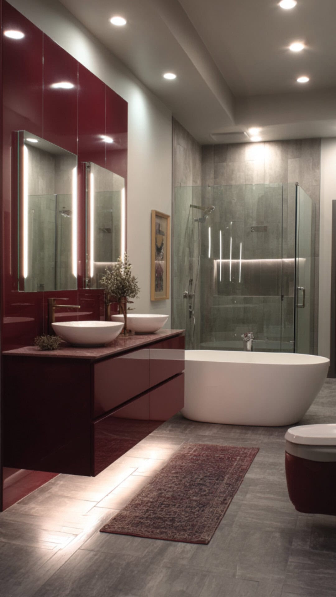 10 Burgundy Bathroom Ideas for a Bold and Elegant Look - Glamorous Place