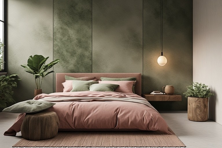 10 Two Colour Combination Design for Bedroom walls | Simpolo