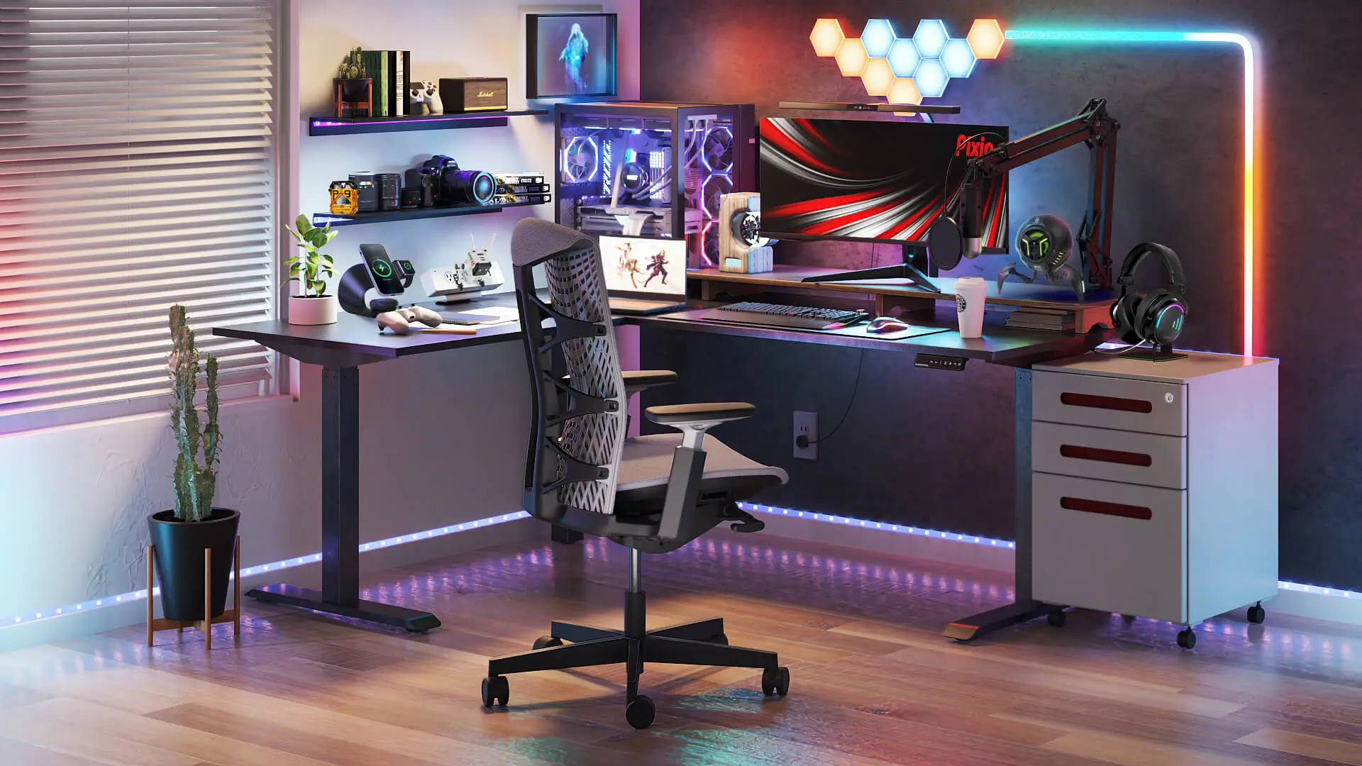15 Best L-Shaped Desk Gaming Setup Ideas For Gamers