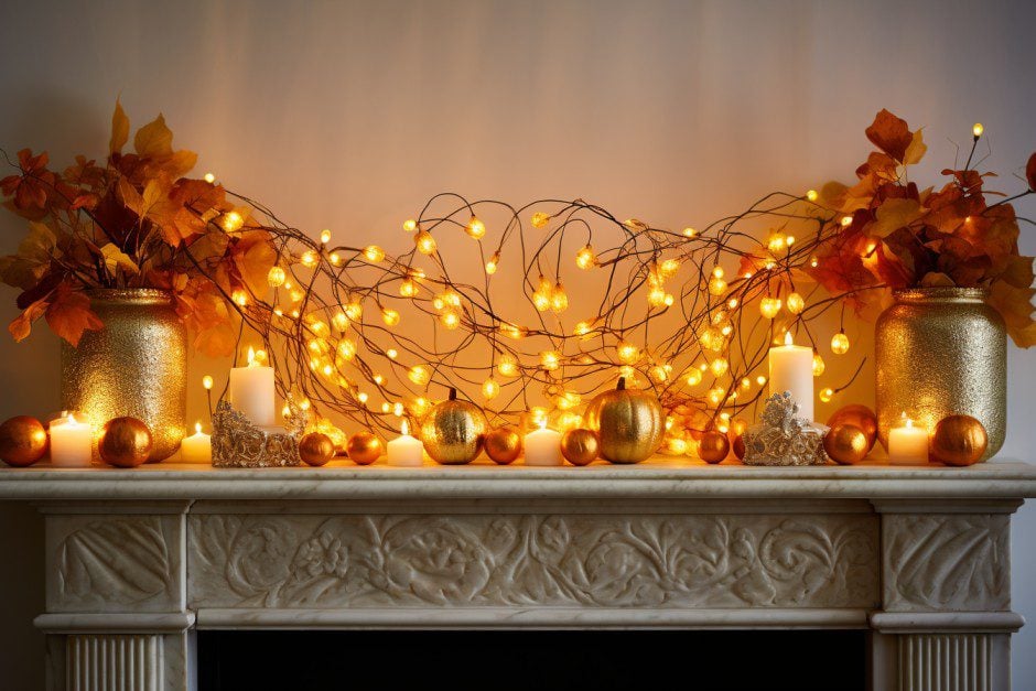 15 Fall Fireplace Mantel Decor Ideas To Warm Your Home - Brick-Anew