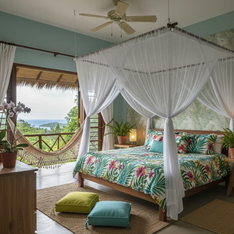 15 Tropical Bedroom Ideas for a Vacation Feel at Home