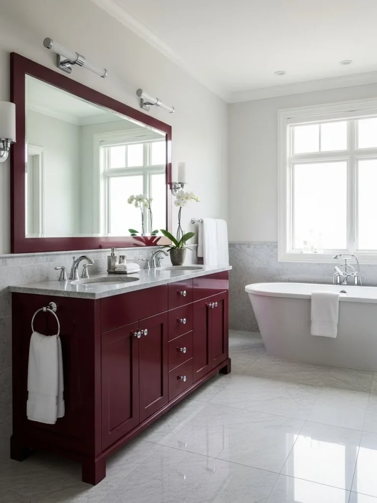19 Burgundy Bathroom Ideas for Rich, Sophisticated Spaces