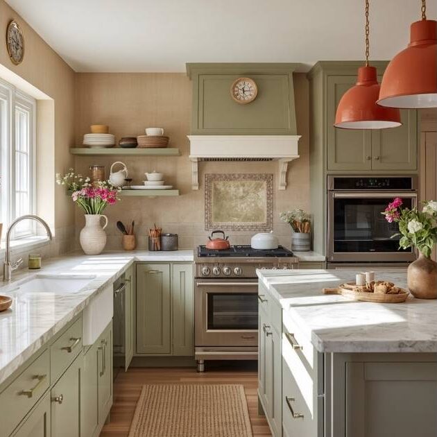 22 Stunning Terracotta and Sage Green Kitchen Ideas for a Warm and Inviting Space