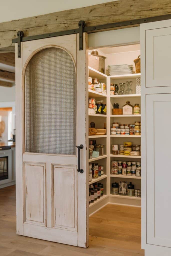 35 Creative Farmhouse Pantry Door Ideas for a Rustic Kitchen Aesthetic