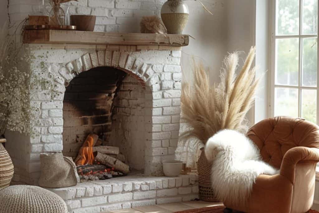 40 Farmhouse Fall Mantel Decor Ideas To Cozy Up Your Home