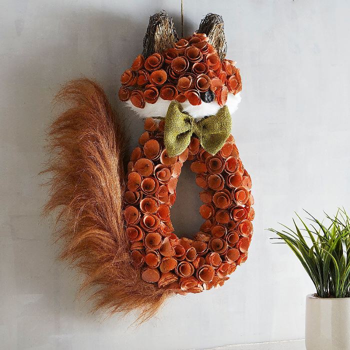 A New Autumn Wreath for the Front Door – Between Naps on the Porch