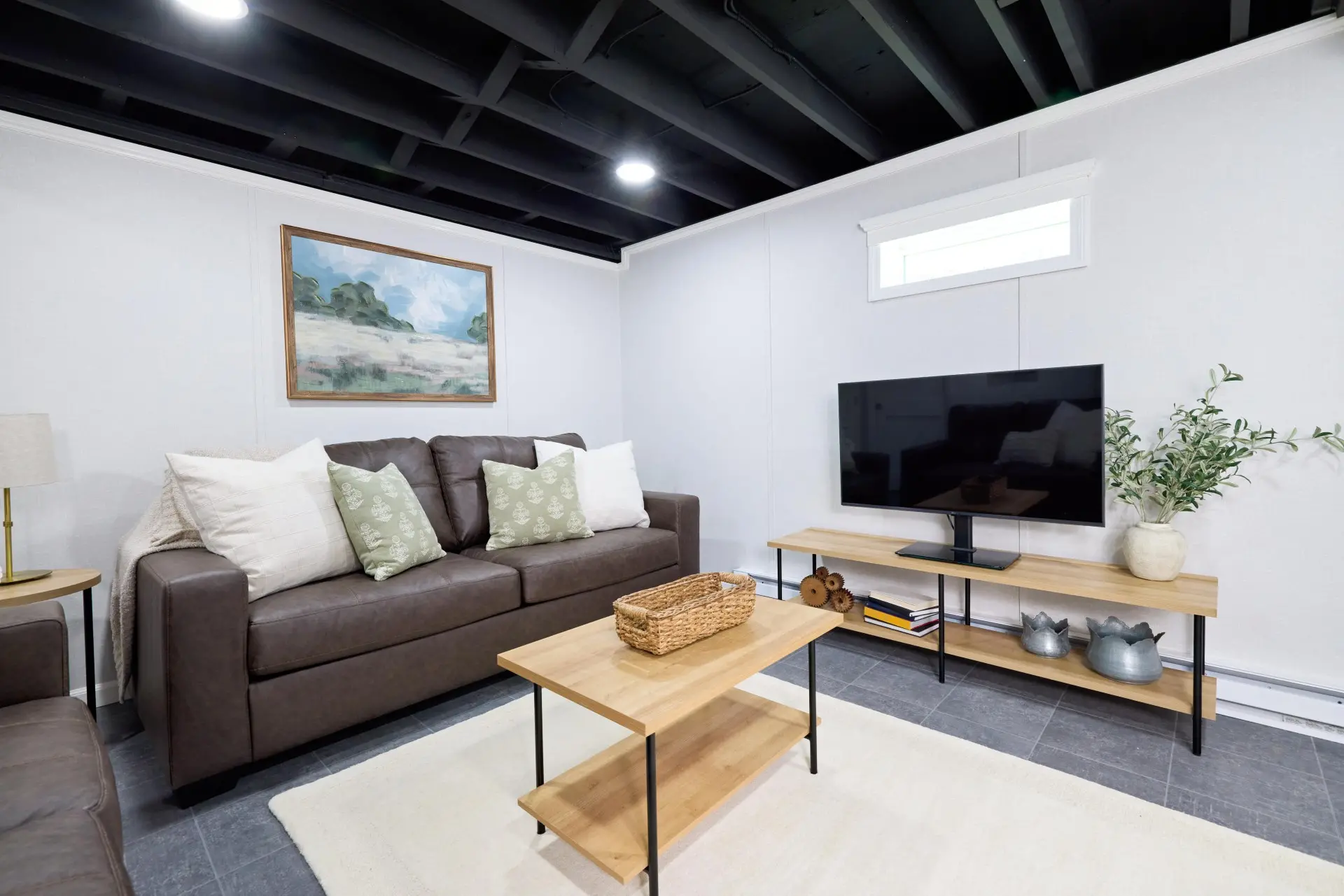 Basement Ceiling Installation | Garrety Home Pros