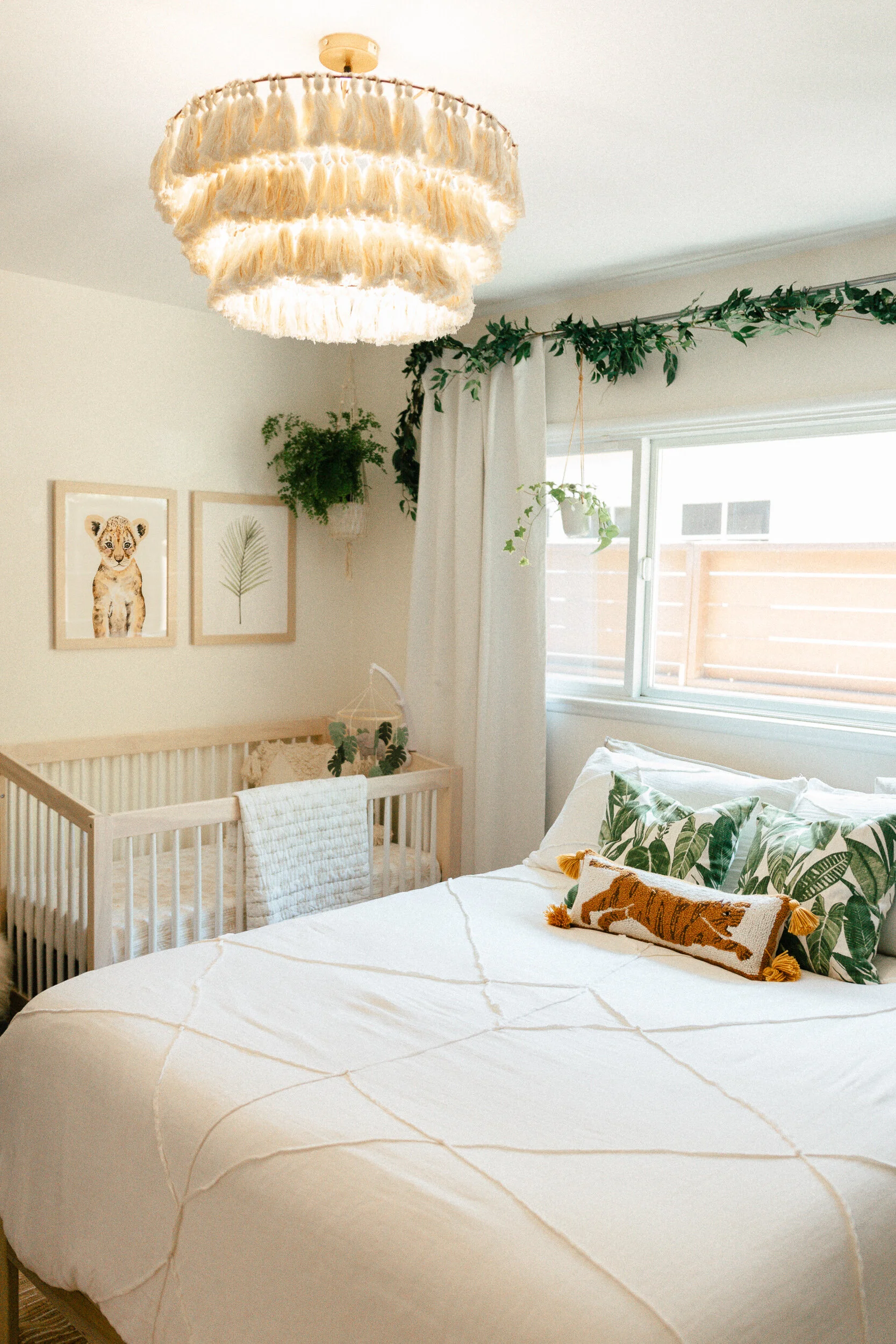 Before/After: Jungle Nursery/Guest Room — black & blooms