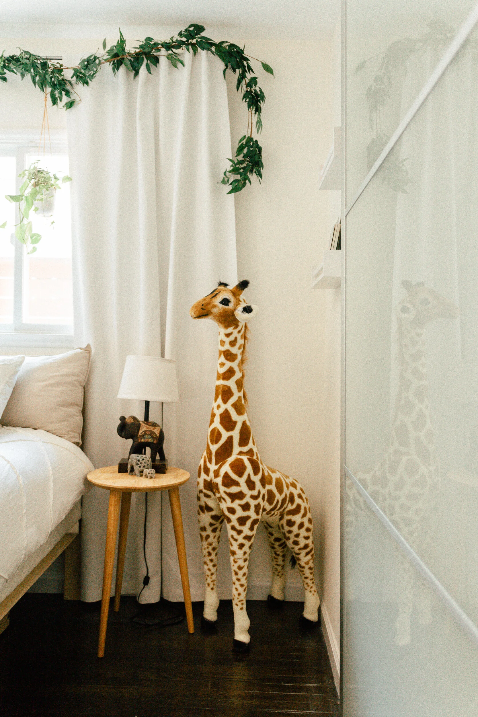Before/After: Jungle Nursery/Guest Room — black & blooms