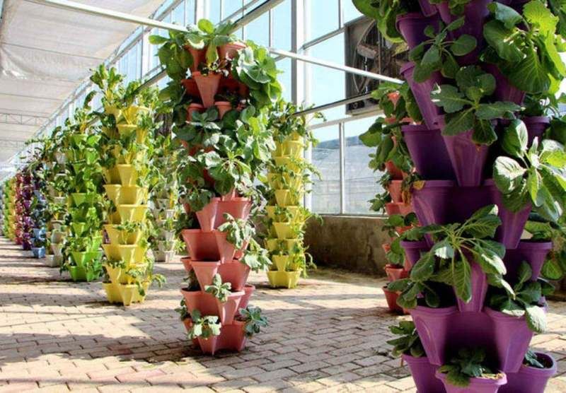 China Customized 6-tier Stacking Planter Tower Manufacturers, Factory - Free Sample - Yibiyuan Water-Saving Equipment