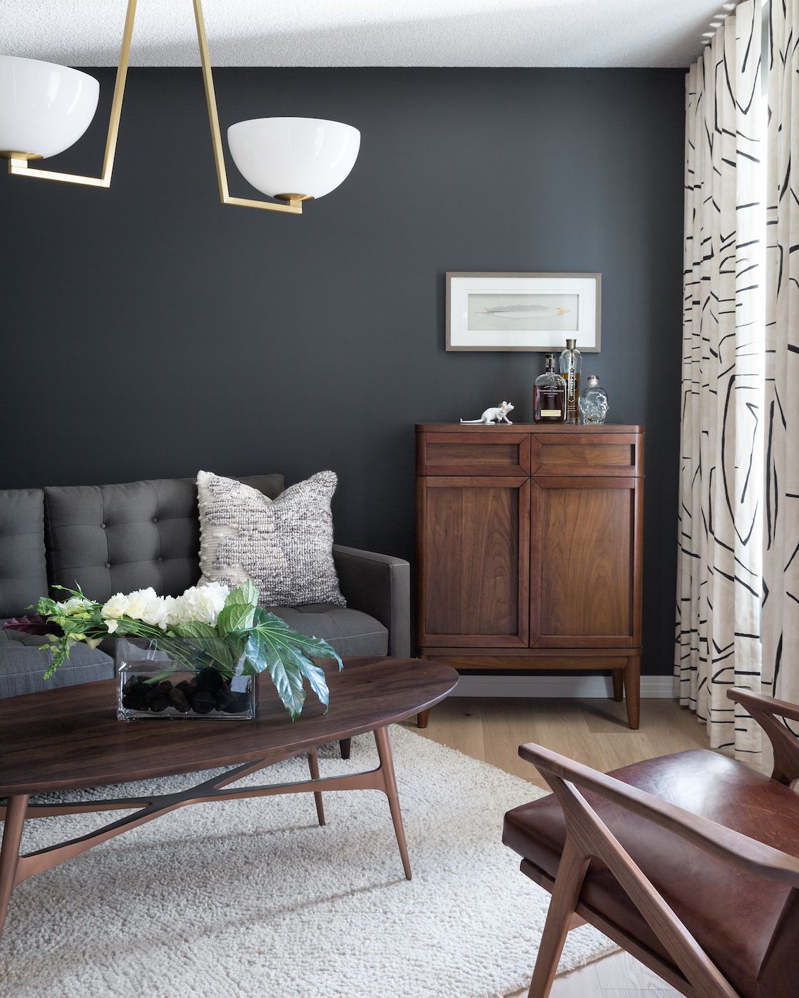 Color Curtains Grey Walls Brown Furniture 13 Grey And Brown Living Rooms That Work Real Homes