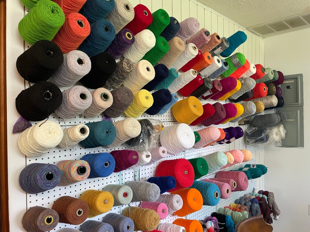 cone yarn storage – ELY Knits