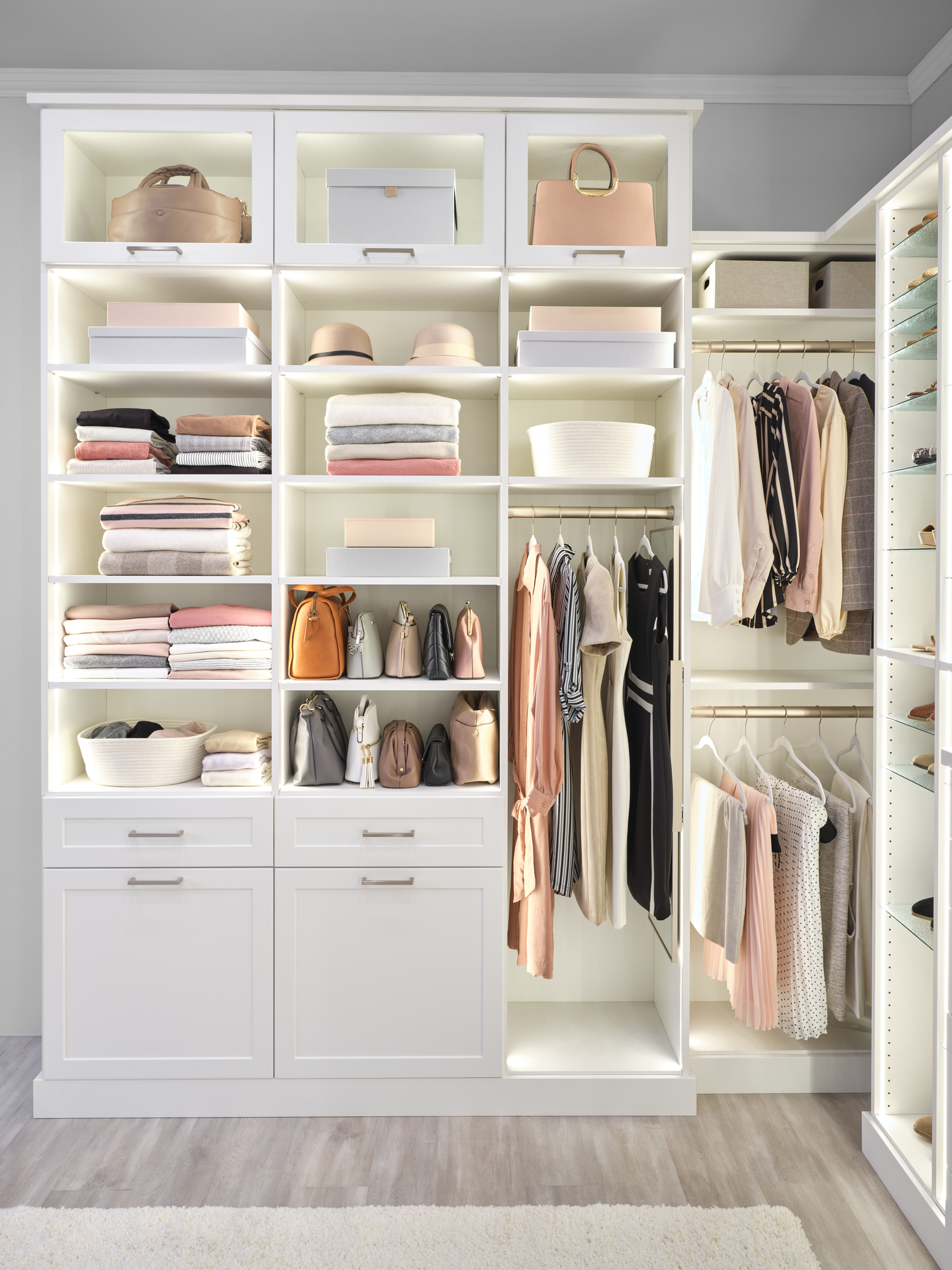 Custom Boutique Closet | Closet Lighting Solutions | Inspired Closets