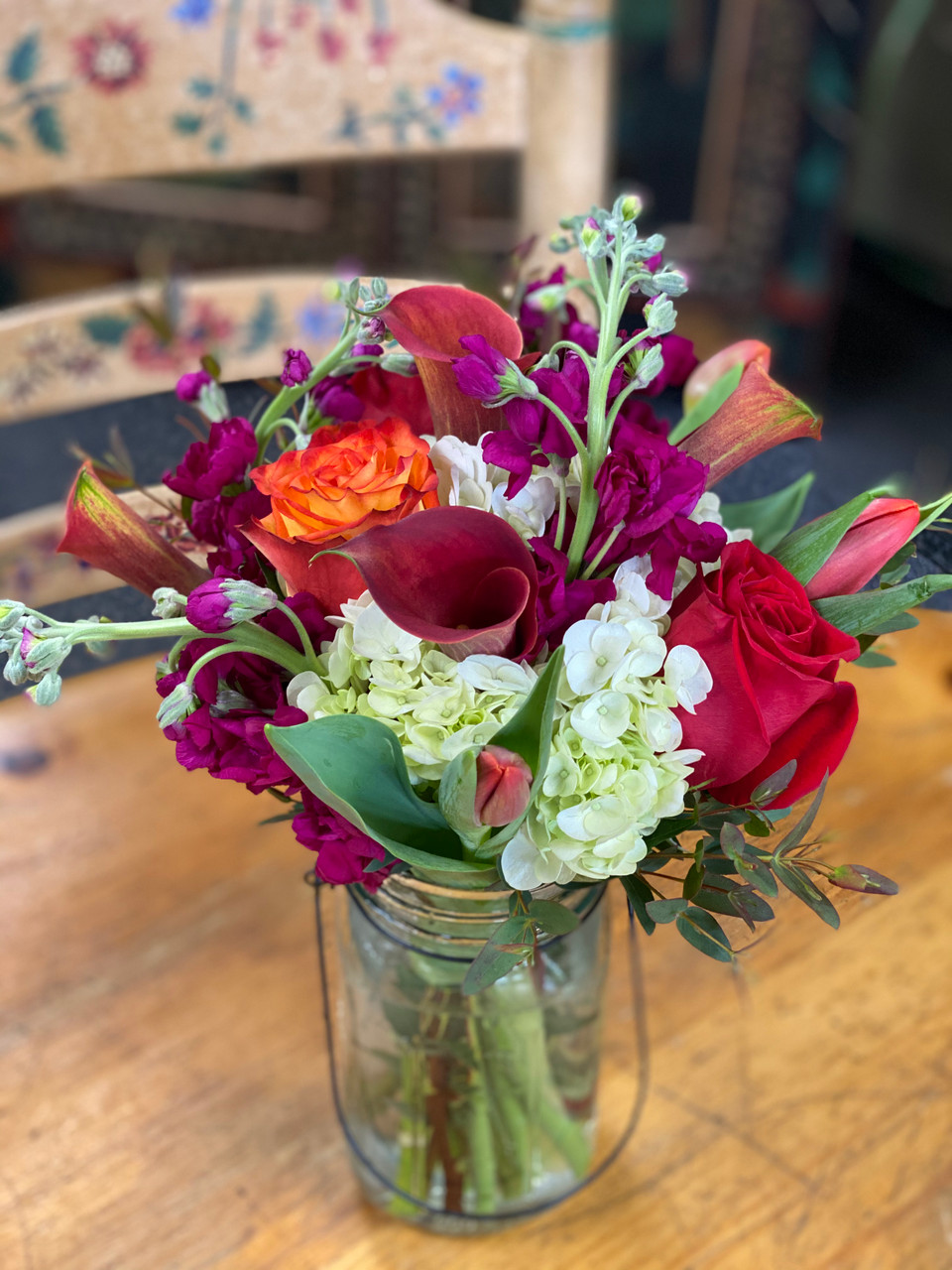 Designers Choice (Small Mason Jar Bouquet)