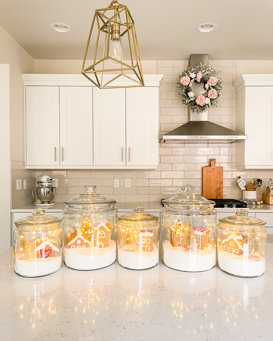 DIY Christmas Village Jars | Just A Tina Bit