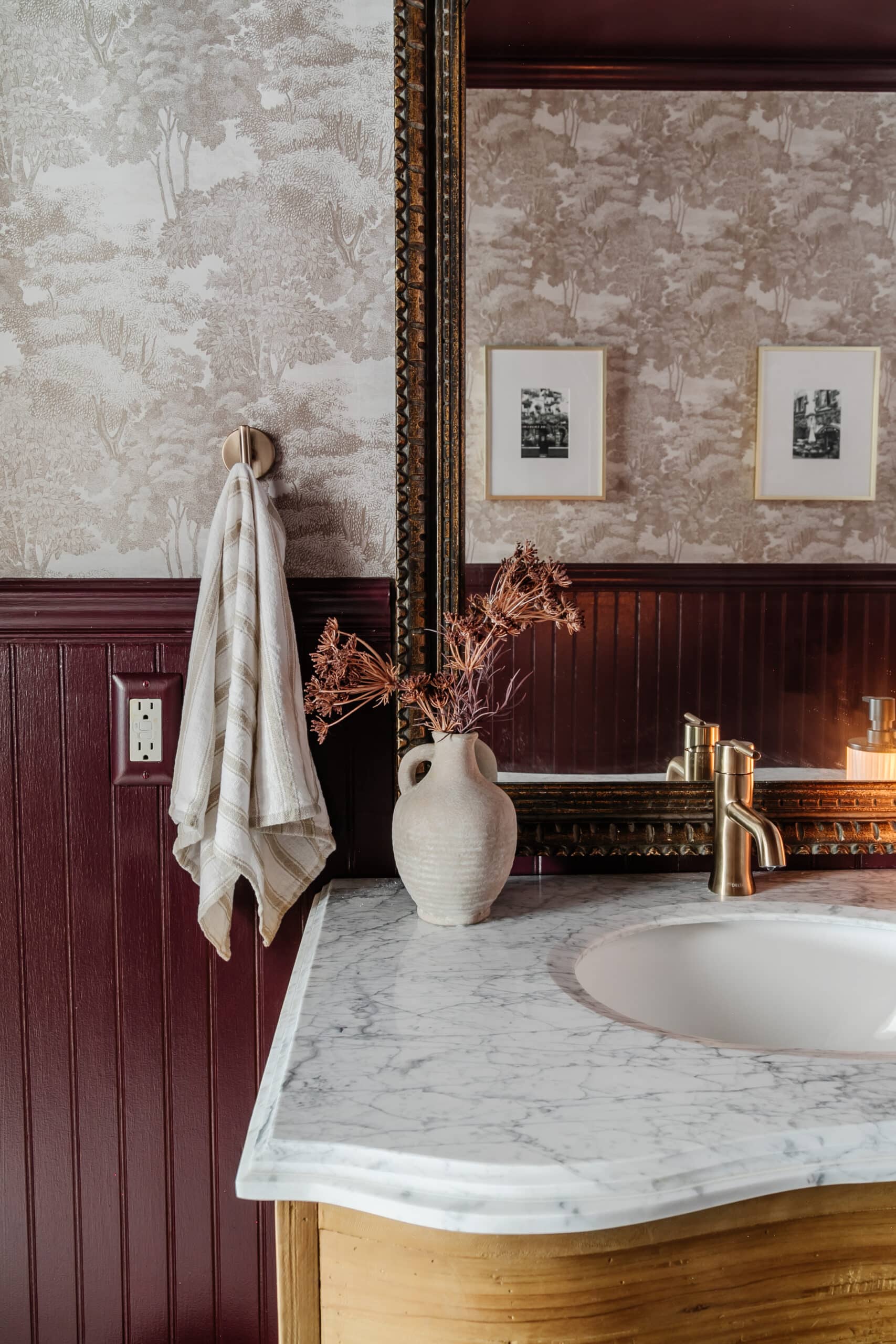 DIY Half Bath Makeover in a Windowless Space - Bless'er House