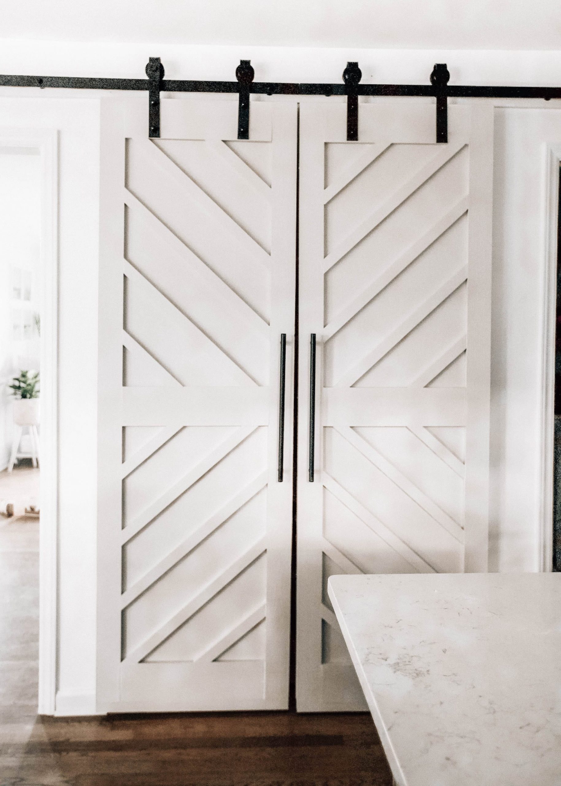 DIY Pantry Double Barn Doors - Pretty in the Pines