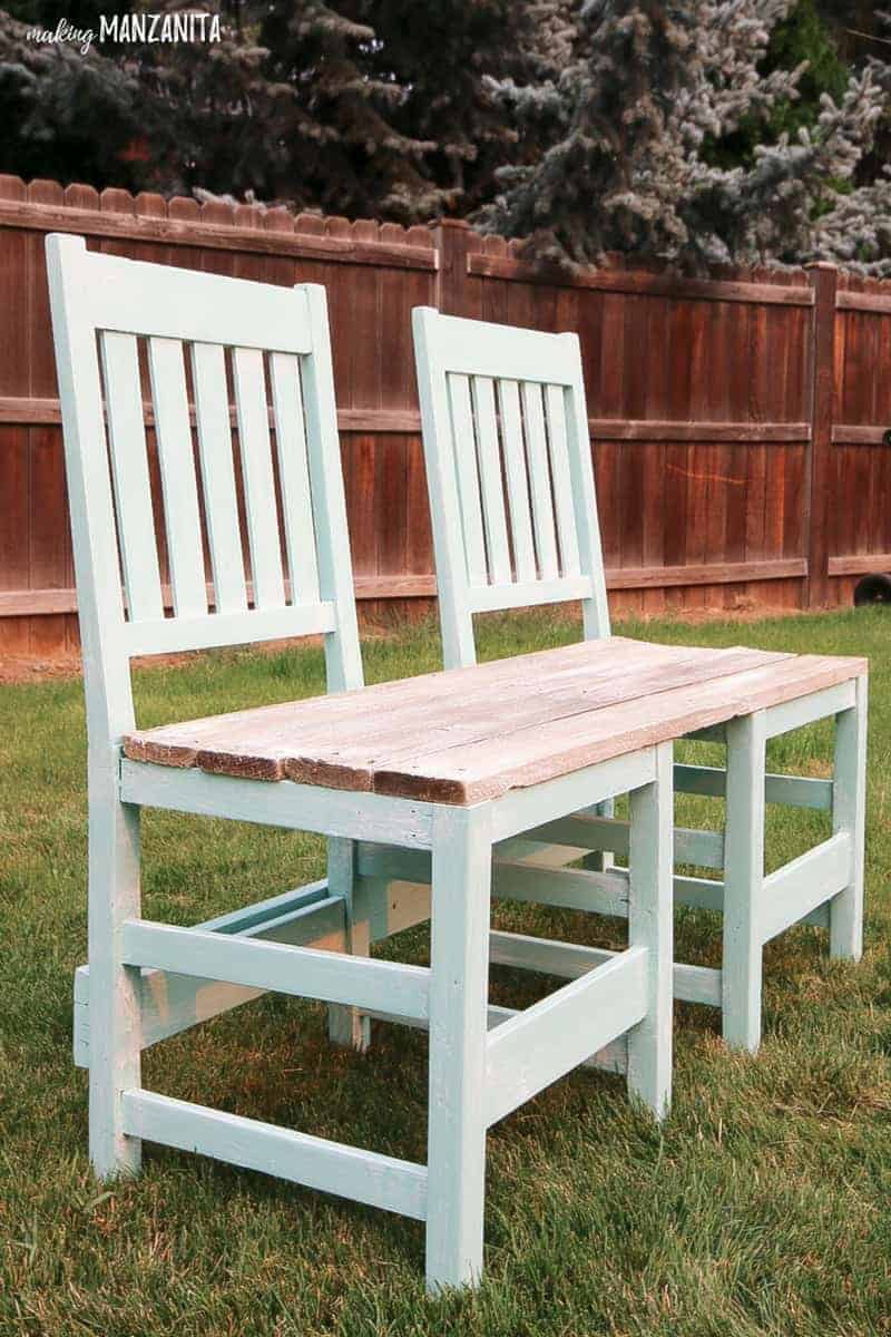 DIY Upcycled Bench for Your Backyard - Making Manzanita