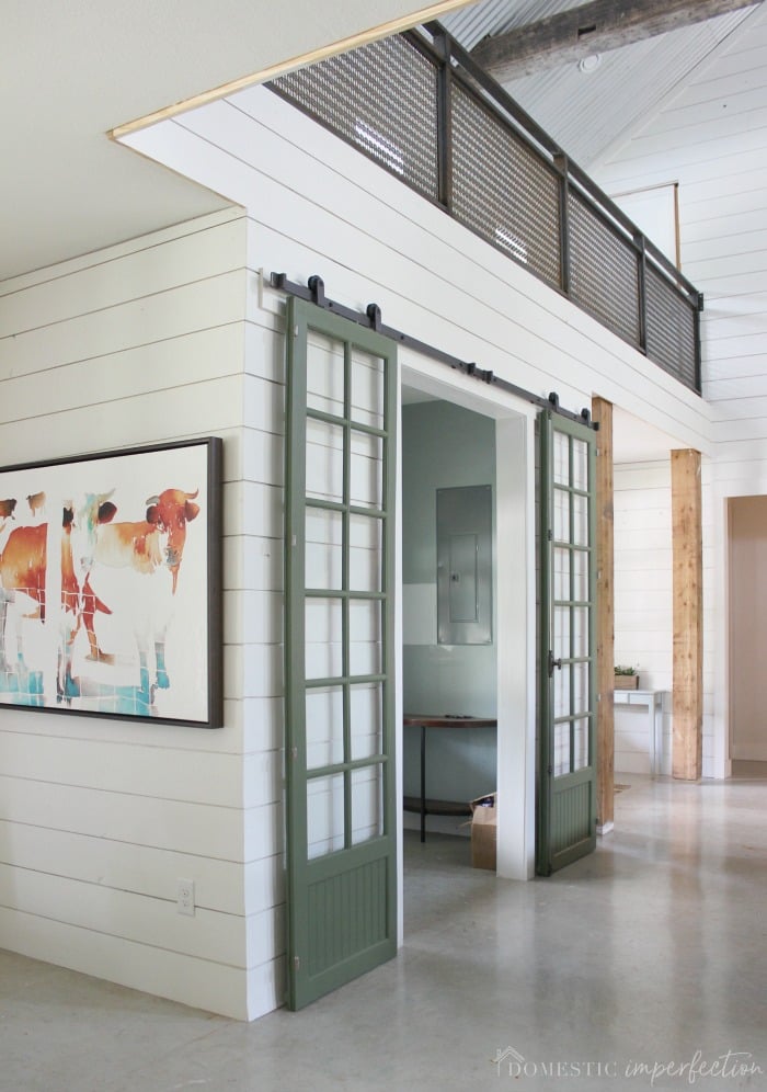 Double Sliding Barn Doors for the Office - Wildfire Interiors
