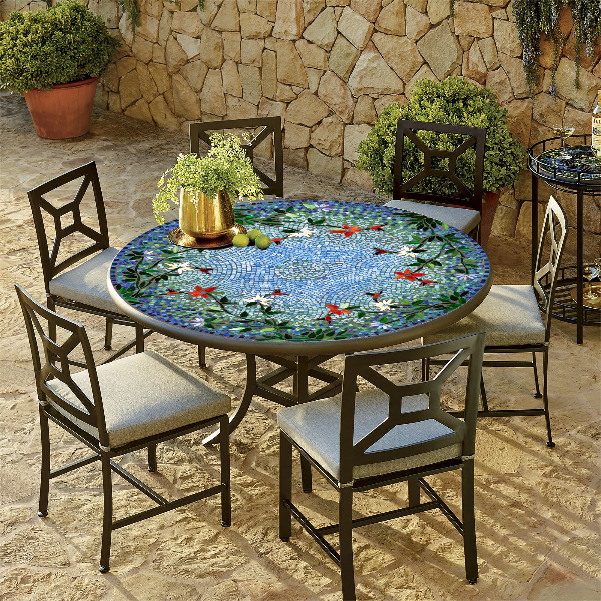 Faux Stained Stained Glass Patio Table Sunshine Mosaic Patio Table Delphi Artist Gallery
