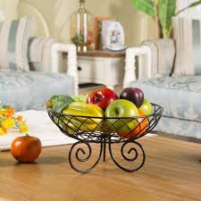 Fruit Wire Basket Metal Geometric Fruits and Vegetables Bowl Kitchen Storage Desktop Display Fashion Stylish Geometric Design Tableware Dishware Serving Pieces | Buy Now with Express International D