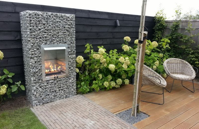 Gabion Grilling Station ideas for your outdoor kitchen - HomeTone.org