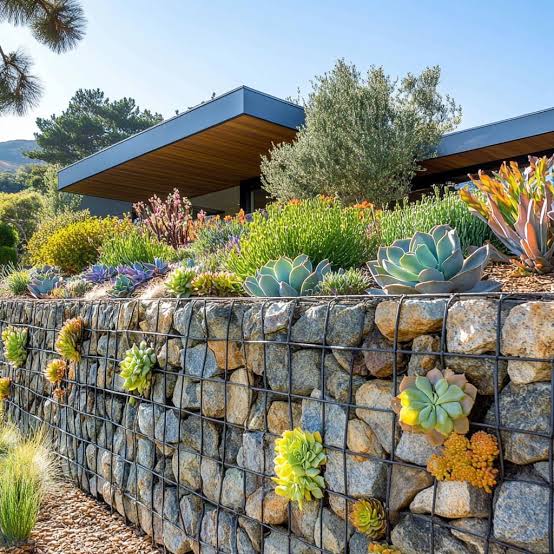 Gabions in Backyard Design: Modern Ideas for Stylish Outdoor Living | Fancy House Design