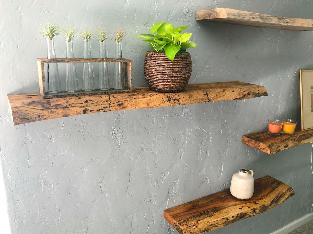 How to Make a DIY Live-Edge Shelf – Plant Decor Shop