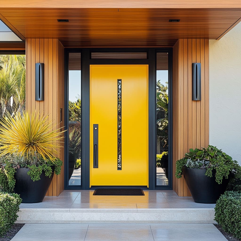 How to Style a Yellow Front Door: Best Color and Material Ideas