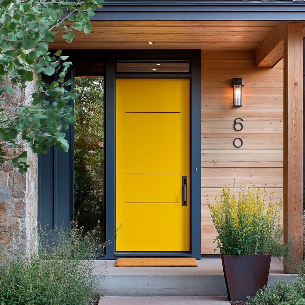 How to Style a Yellow Front Door: Best Color and Material Ideas