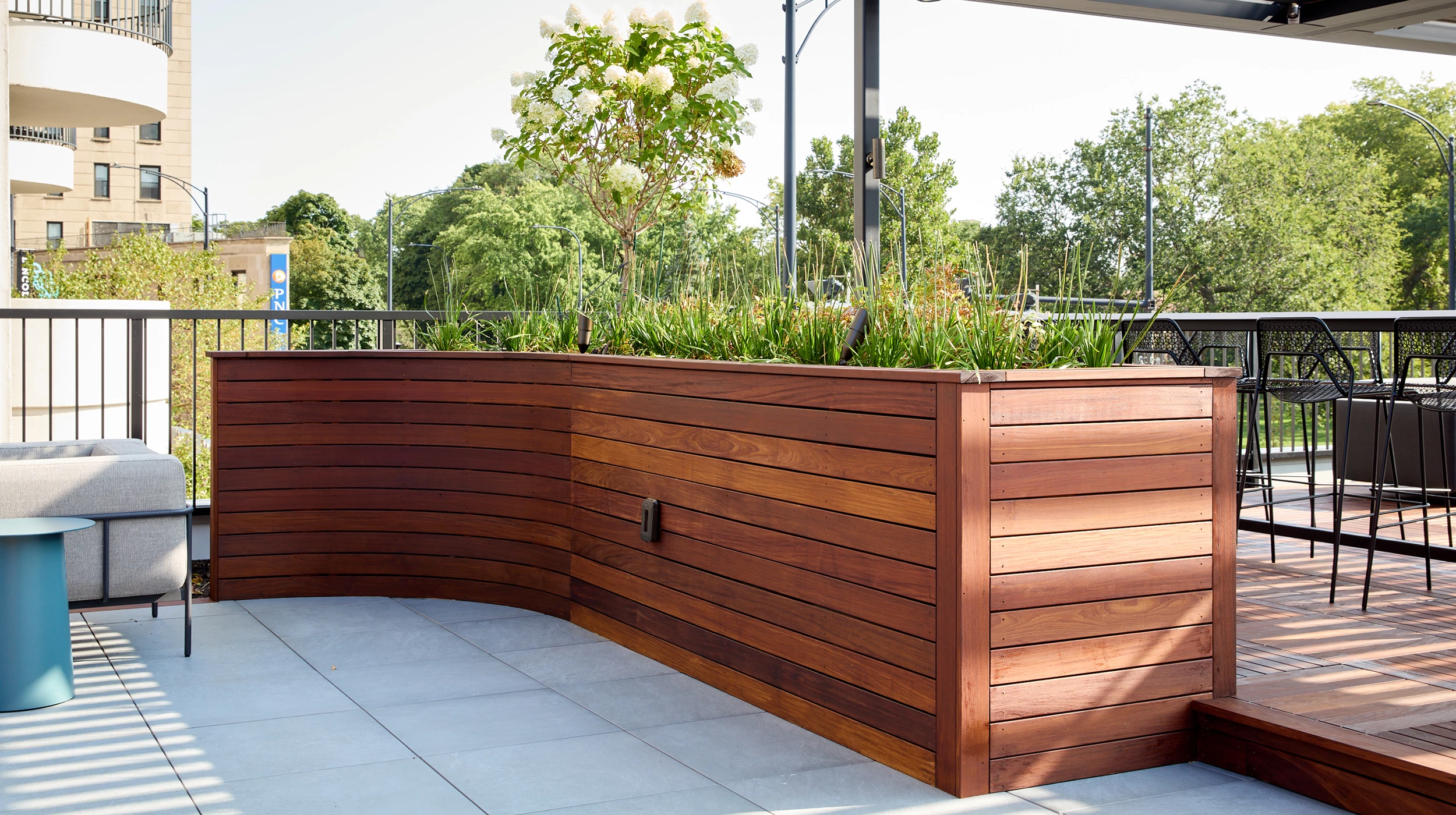 IPE planters | Outdoor Planter | Chicago Roof Deck + Garden