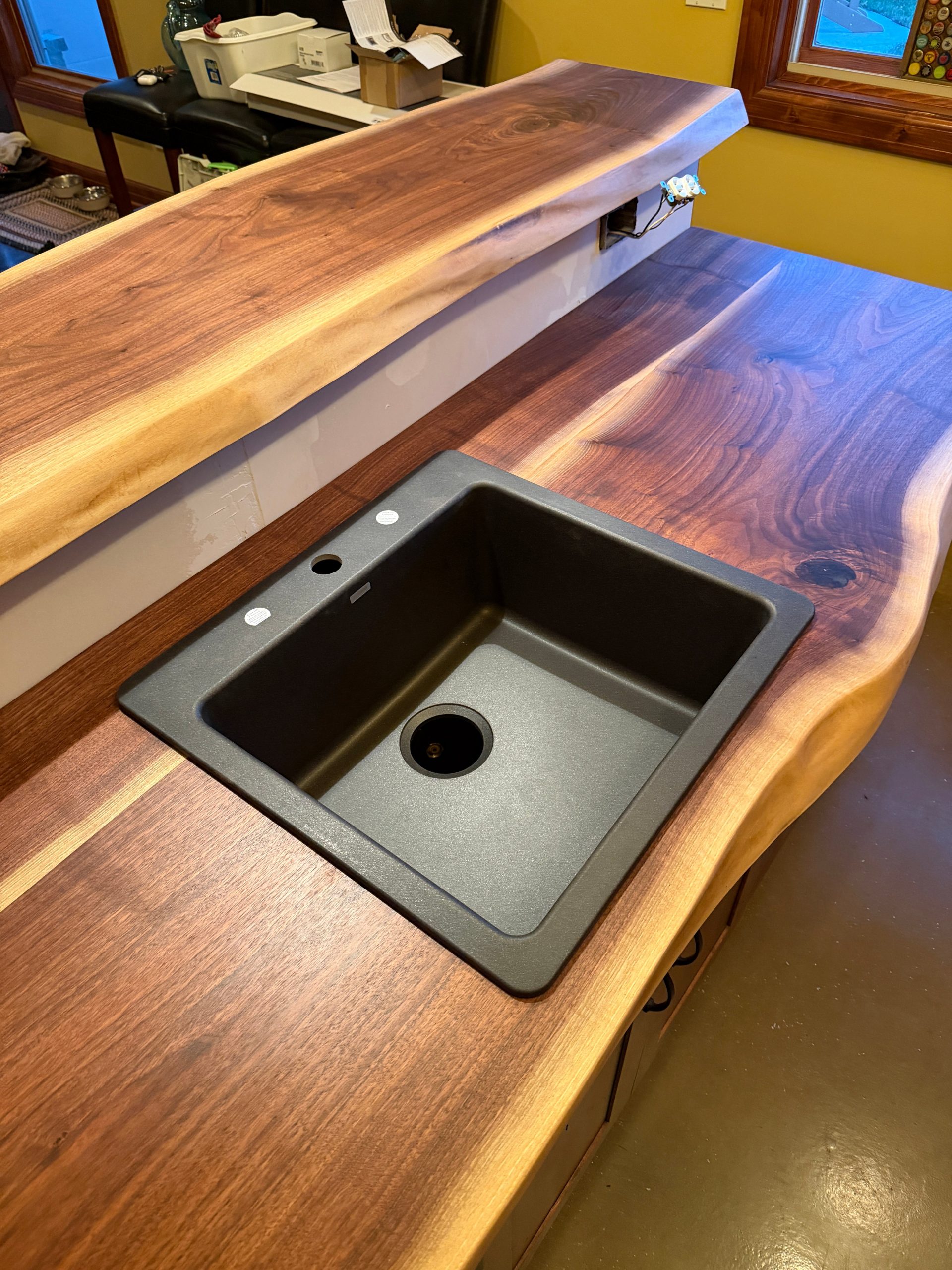Live-Edge Walnut Countertops 96' Long