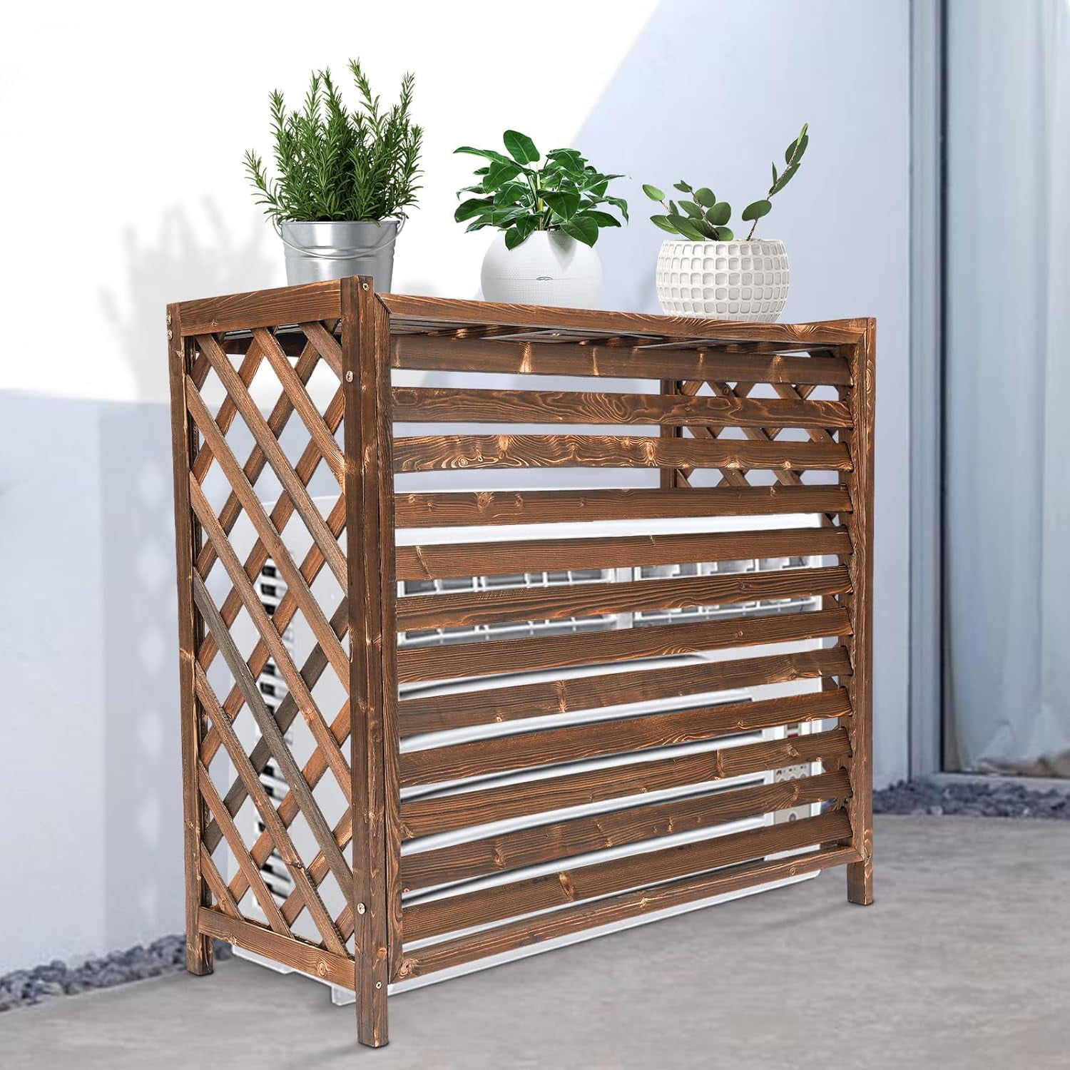 Mini Split Outdoor Screen To Hide Air Conditioner Outdoor Air Conditioner Cover,Fence To Hide Air Conditioner,Mini Split