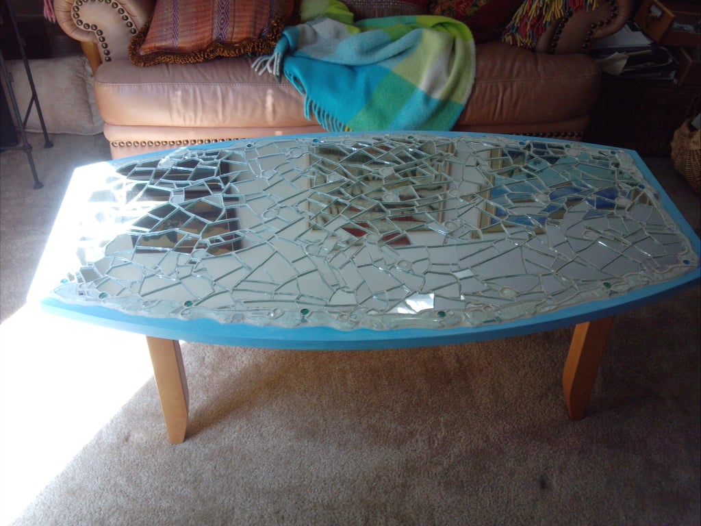 Mirrored Mosaic Coffee Table