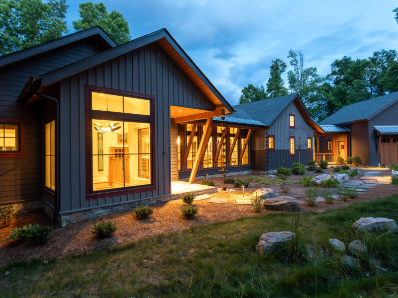 Modern Rustic Mountain Guest House | ACM Design Architecture & Interiors