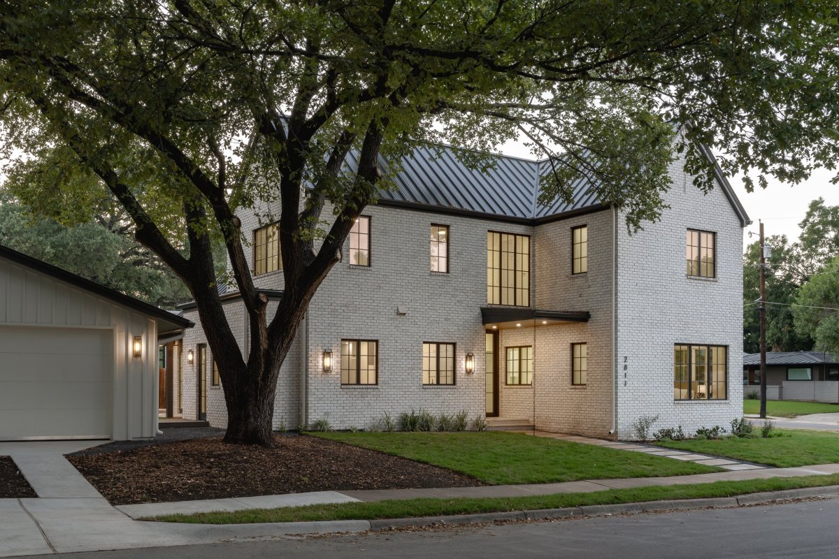 Modern White Brick House by Clark Richardson Architects