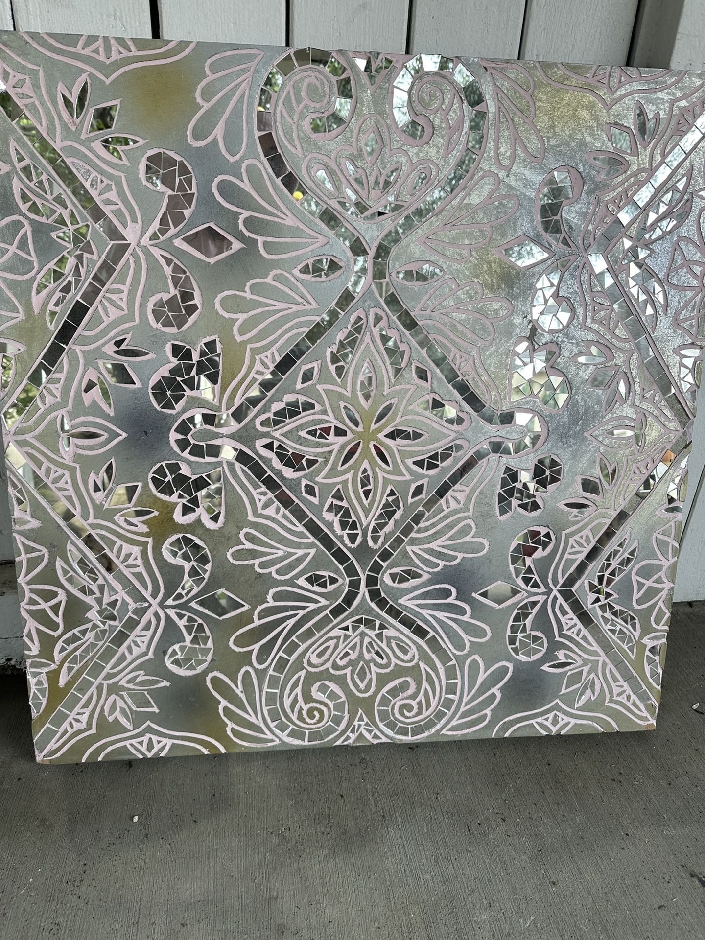 Mosaic Glass Mirror Decoration