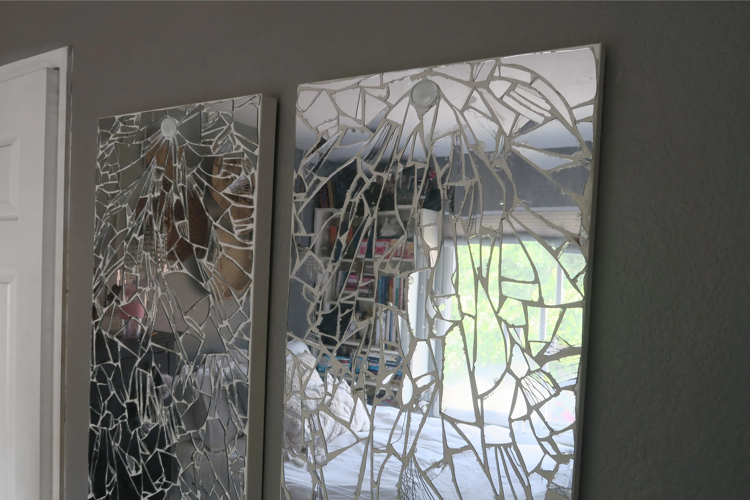 mosaic on mirror