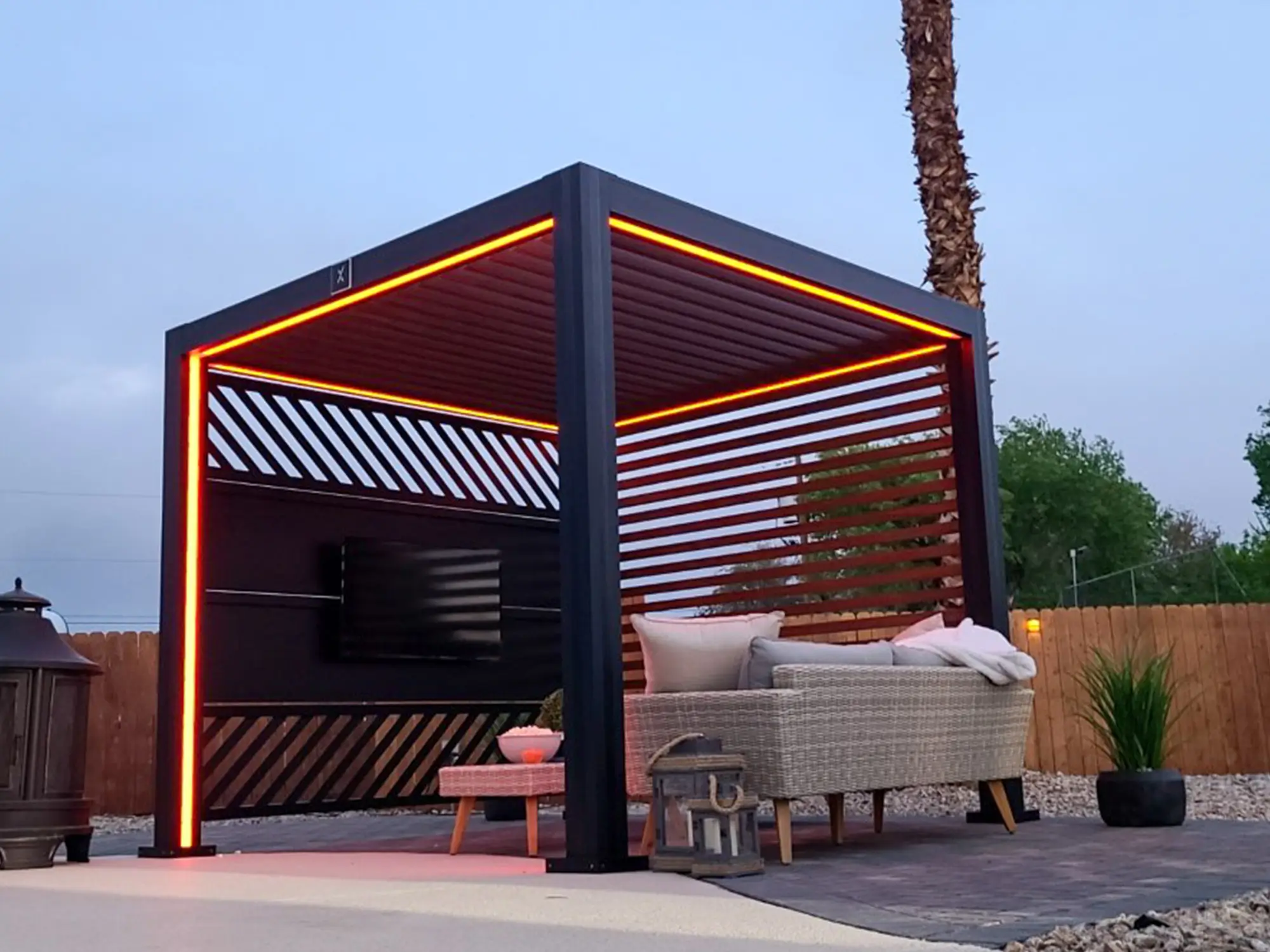 Motorized Louvered Pergola Plainfield Naperville Oswego IL