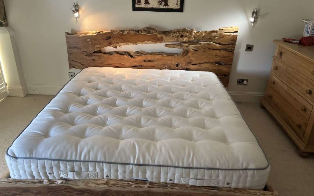Natural wood slab headboards - Unique Wild Wood Furniture