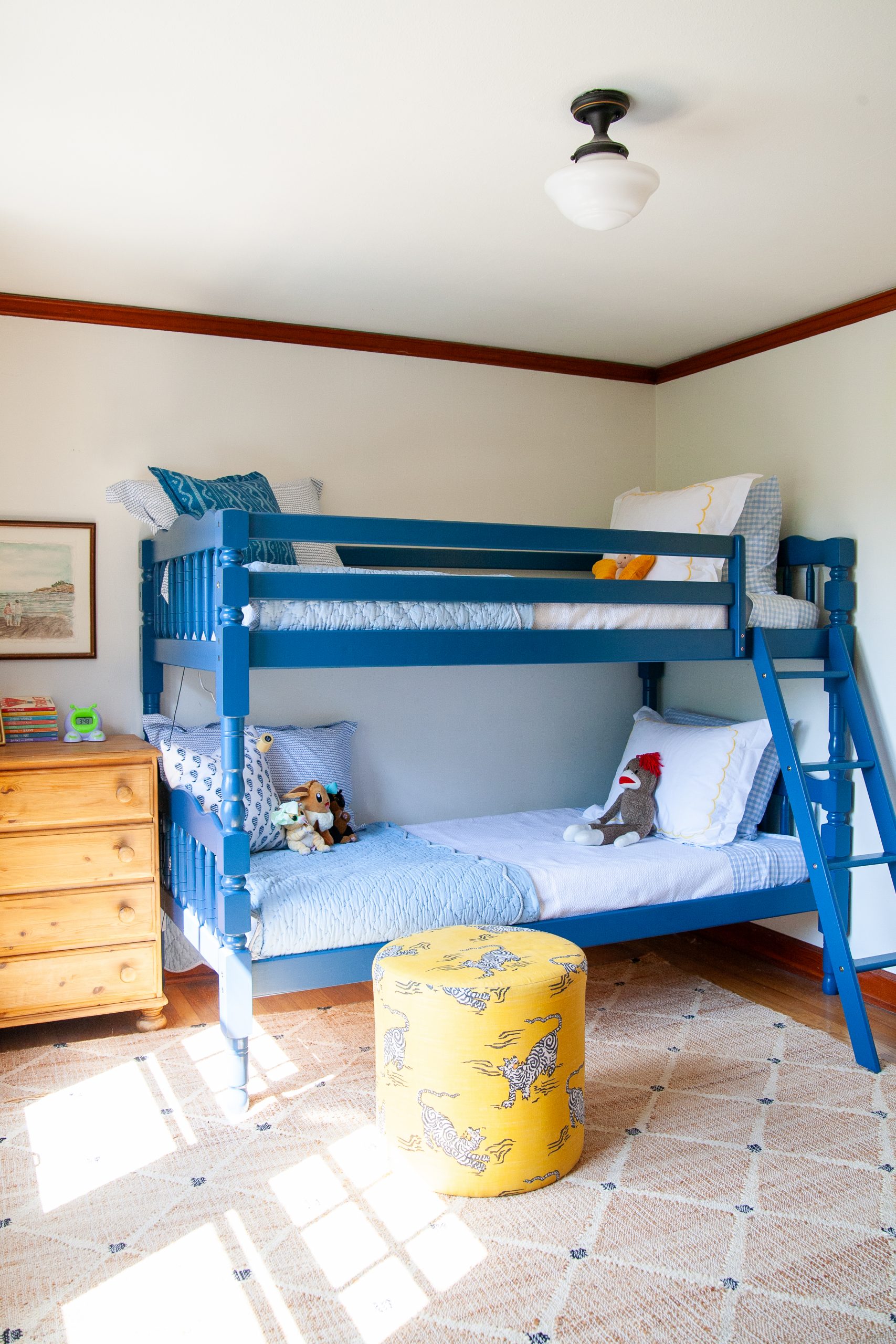 Otto's blue and yellow classic bedroom update / Create / Enjoy