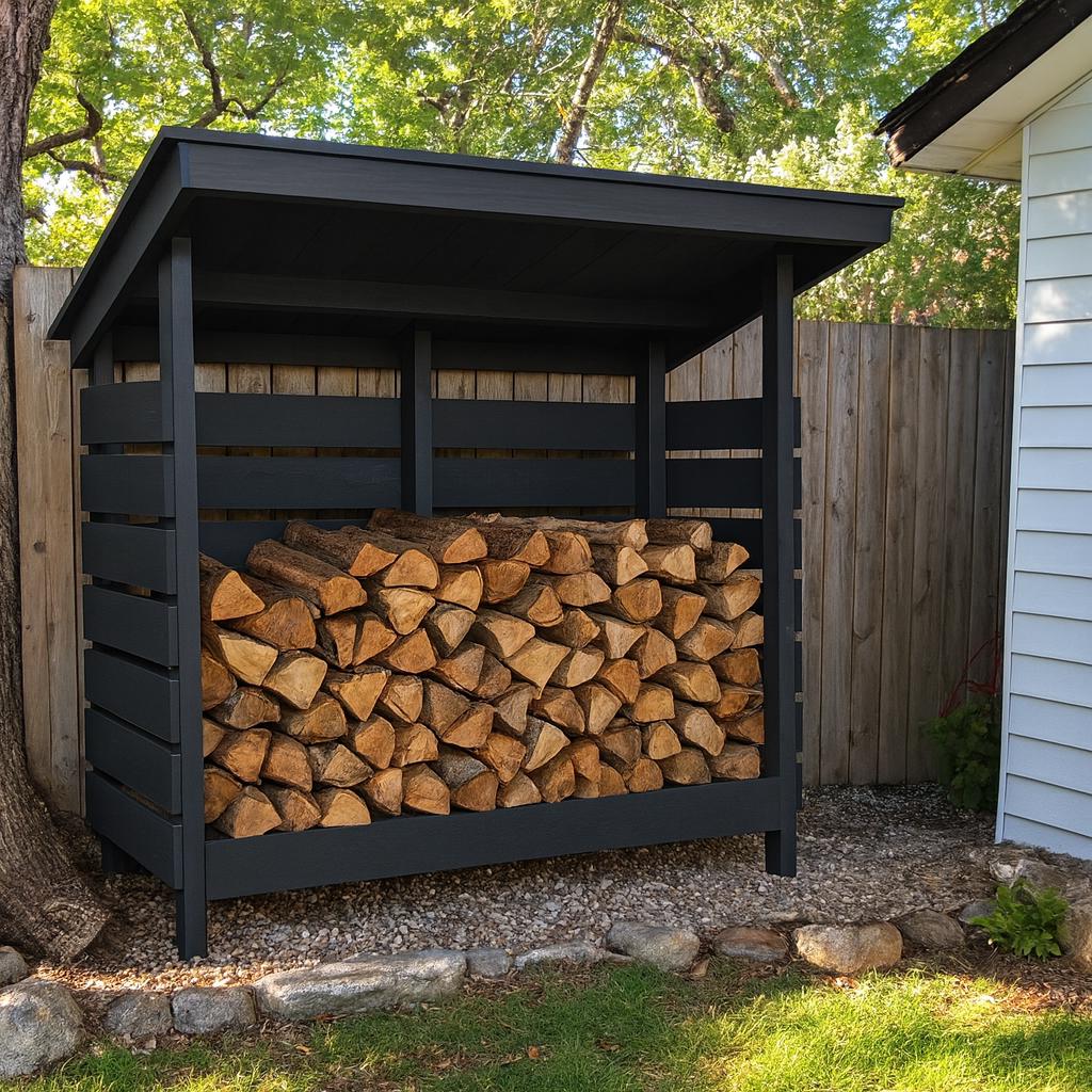 Outdoor Simple Firewood Storage Rack Fireplace Outdoor Covered Firewood Rack Firewood Rack With Cover