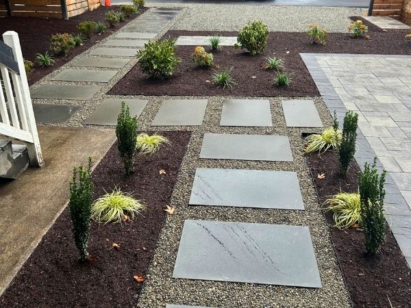 Pathways & Walkways: Concrete, Stepping Stone, Gravel, Wood Paths