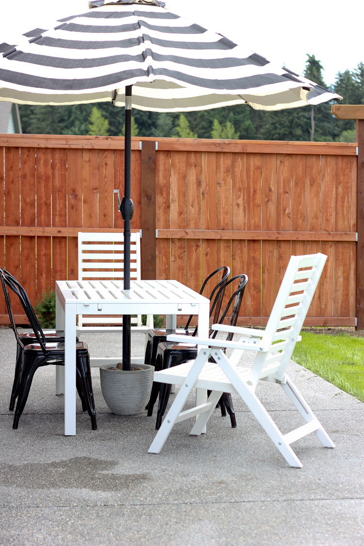 Patio Dining Set Patio Table Umbrella And Base Classic Segovia Outdoor Patio Design Ideas World Market