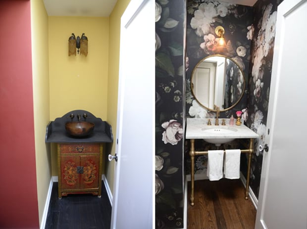 Powder Room Makeover - Cupcakes & Cashmere