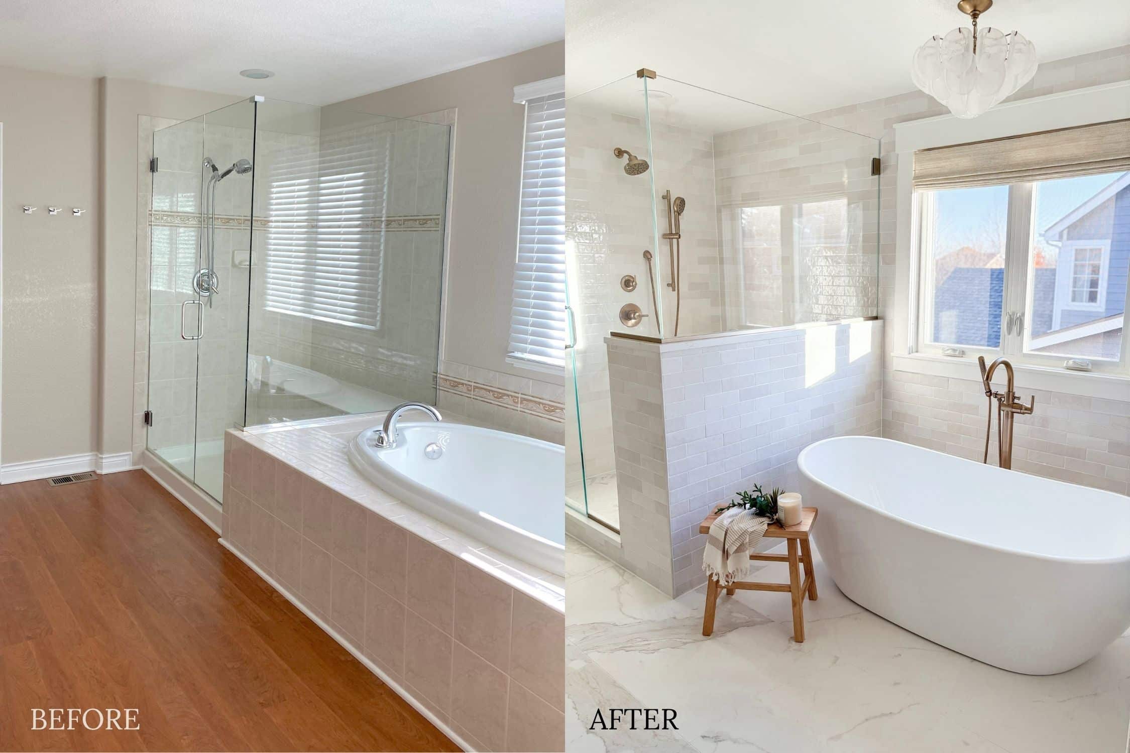 Primary Bathroom Before and After: Our Remodel Reveal – Welsh Design Studio