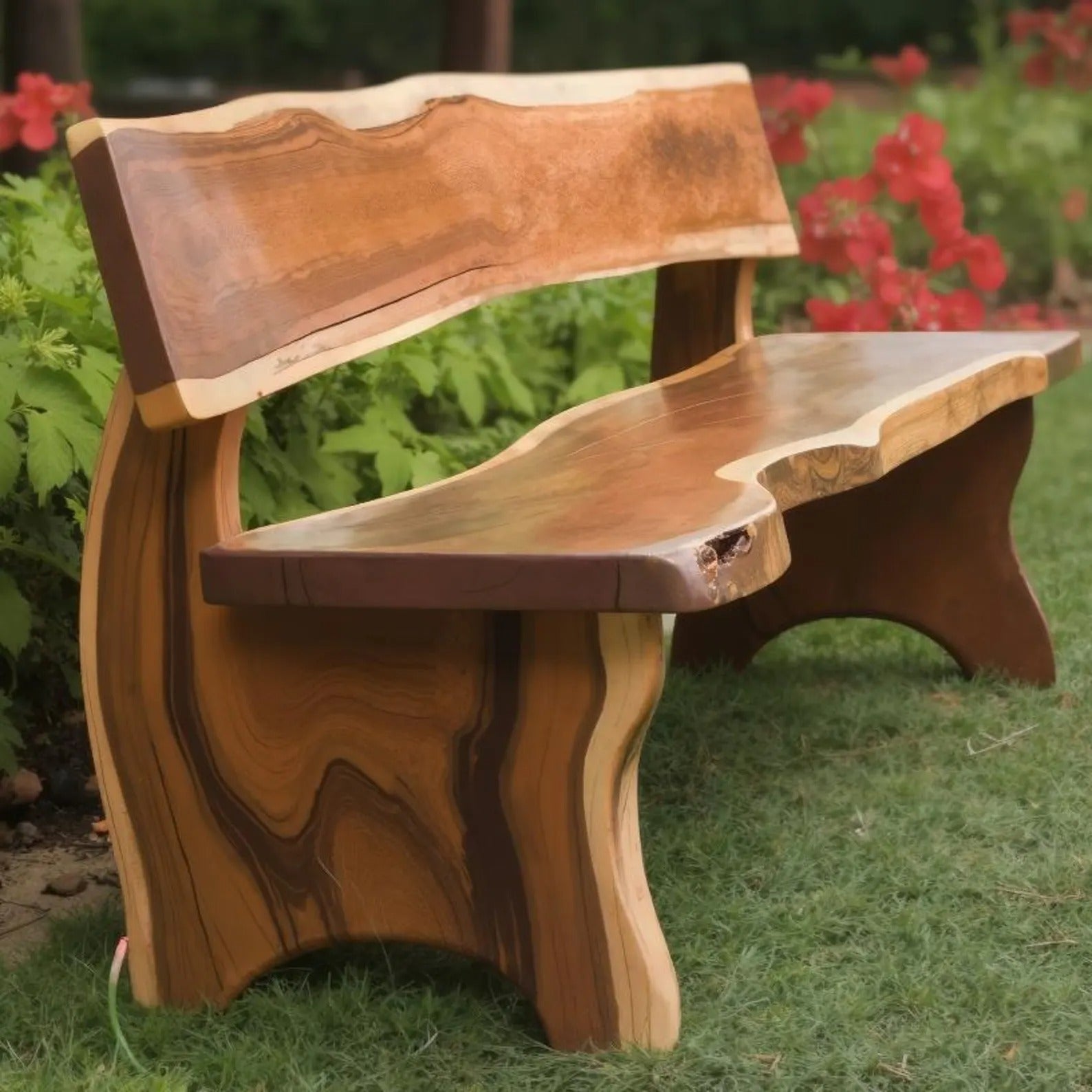 Rustic Outdoor Bench Rustic Handmade Bench With Heart Cutout For Garden Or Porch