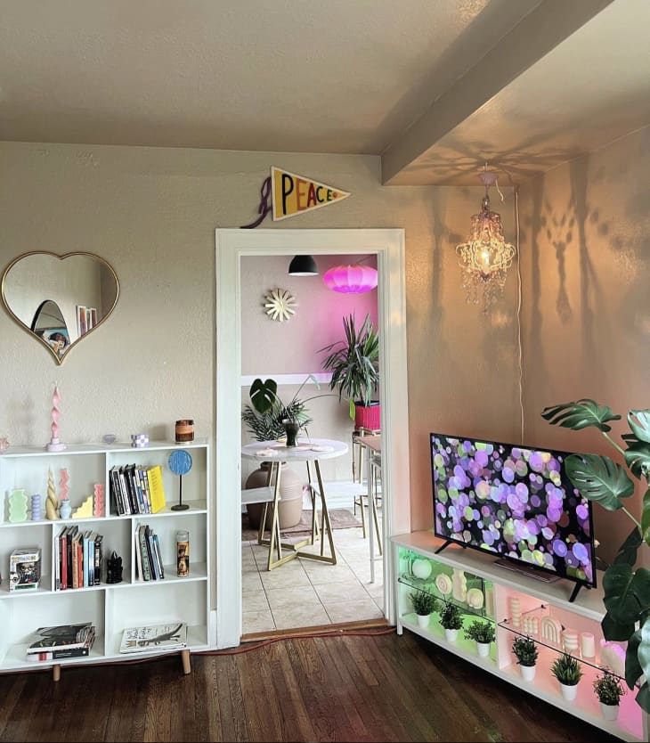 See an Apartment That's a 'Pink Disco Jungle Art Gallery' | Apartment Therapy