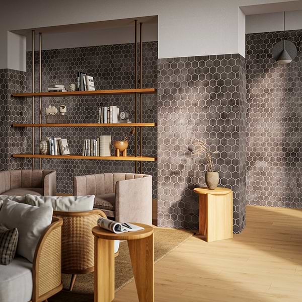 Shop Clay House Gray 4' Hex Matte Terracotta at sohostudiocorp.com